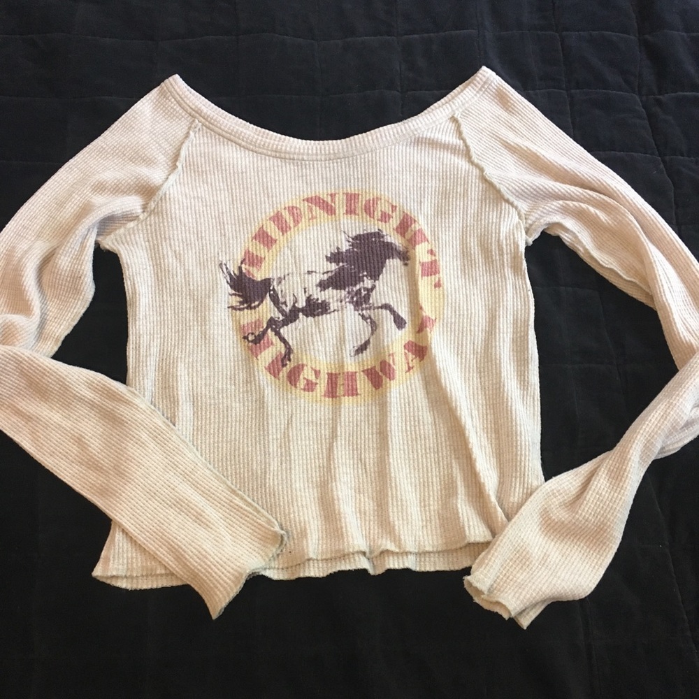 We the free thermal waffle top